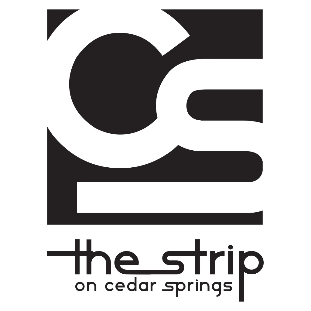 The Cedar Springs monogram and the strip on cedar springs wordmark in solid black